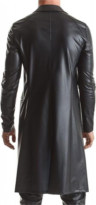 Actual product image Regnes Fetish Planet Herren Wetlook Mantel "RMSergio001" (L)