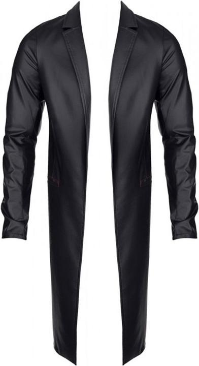 Actual product image Regnes Fetish Planet Herren Wetlook Mantel "RMSergio001" (L)