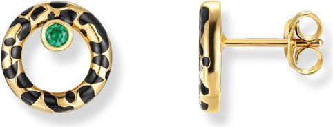 Actual product image Seinerzeit Kiani leopard stud earrings (Enamel, Silver 925)