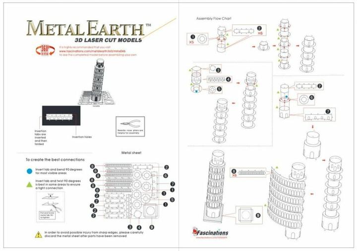 Produktbild Metal Earth Schiefer Turm von Pisa