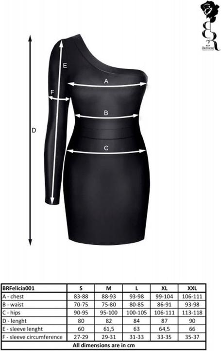 Produktbild Demoniq Wetlook Minikleid "BRFelicia001" (XXL)