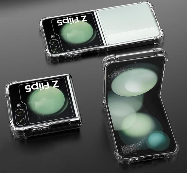 Actual product image Screenguard Samsung Galaxy Z Flip5 SuperClear Hybrid Case (Samsung Galaxy Z Flip5)