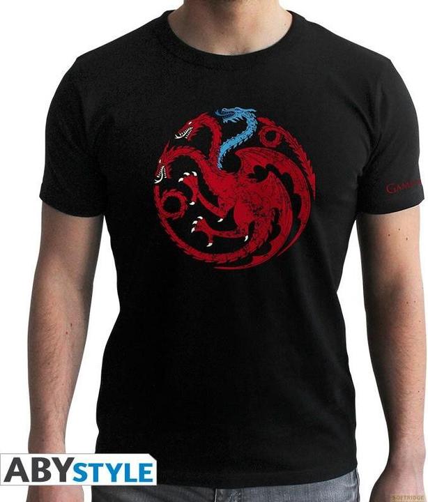 Produktbild ABYstyle GAME OF THRONES - Tshirt Targaryen Viserion man SS black - new fit (XL)