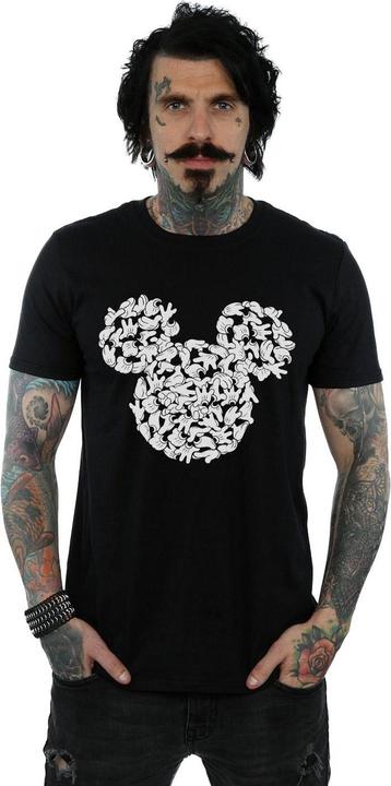Actual product image Disney Mens Mickey Mouse Head Of Hands T-Shirt (M)
