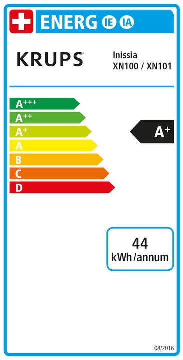 Energie-Label Krups Nespresso Inissia (NESPRESSO Original)