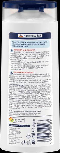Immagine prodotto dm Balea MED Lozione per il corpo del Mar Morto ultra sensibile (Lozione corpo, 300 ml)