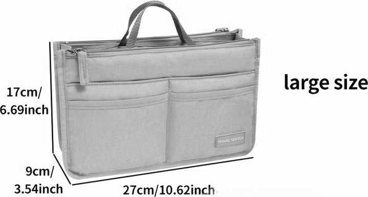 Produktbild Only-Bags.Store Multifunktionale & tragbare Aufbewahrungstasche mit doppelten Reissverschlüssen, grosse Kapazität