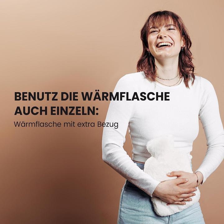Image du produit Hermex Wärmegürtel- und Wärmflaschen-Set Handwärmer Bauchwärmer Heizflasche (0.80 l)