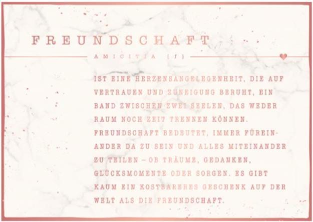 Produktbild Postkarte Vintage Art Freundschaft