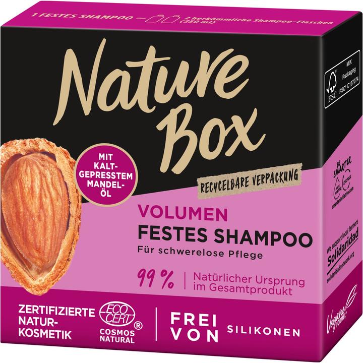 Image du produit Nature Box Shampooing Volume Fermeté Huile d'Amande (Shampoing solide)