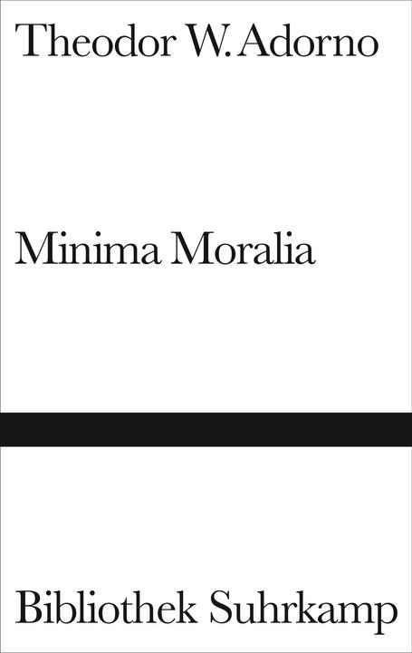 Image du produit Minima Moralia (Allemand, Theodor W. Adorno, 1969)