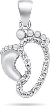 Actual product image Brilio Silver - Beautiful sterling silver pendant with zircons Imprints PT61W