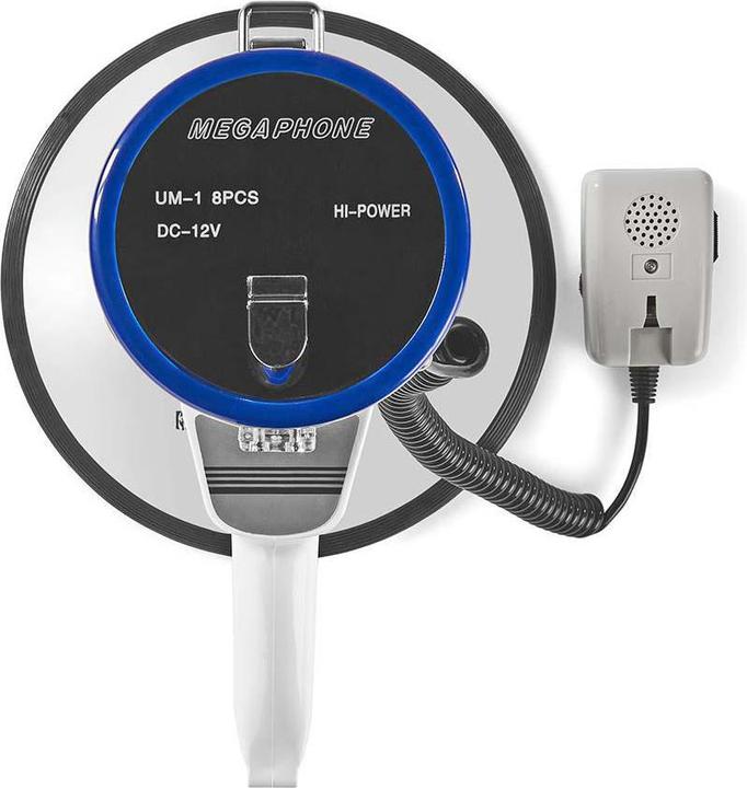 Immagine prodotto Nedis Megafono | Portata massima: 1500 m | Controllo volume massimo: 135 dB | Microfono staccabile (Megafono)