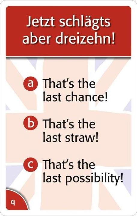 Actual product image My English is under all pig (German)