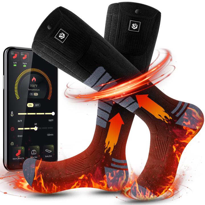 Actual product image Kiwikā Heated socks warm feet (S, M, L)