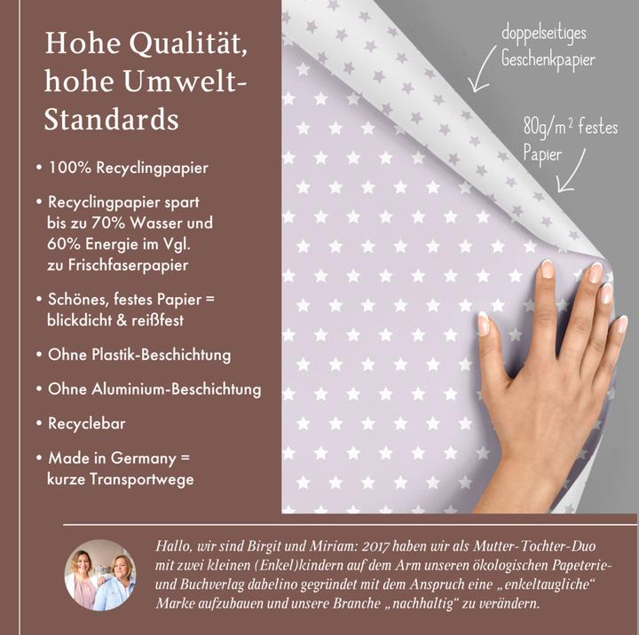 Actual product image Dabelino Wrapping paper set for stars (pastel (Wrapping paper, 4 x)