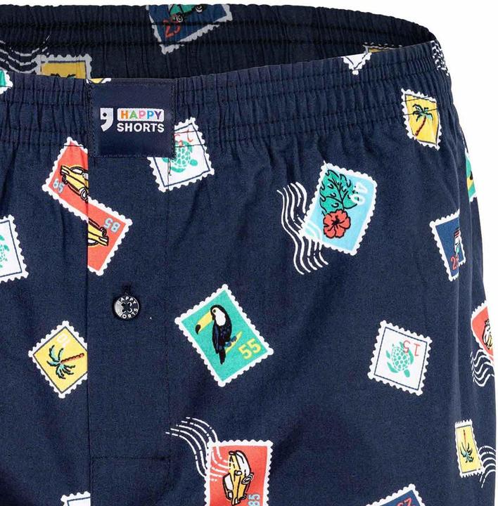 Actual product image Happy shorts Woven Boxer Shorts Casual Comfort Fit (M, Single pack)