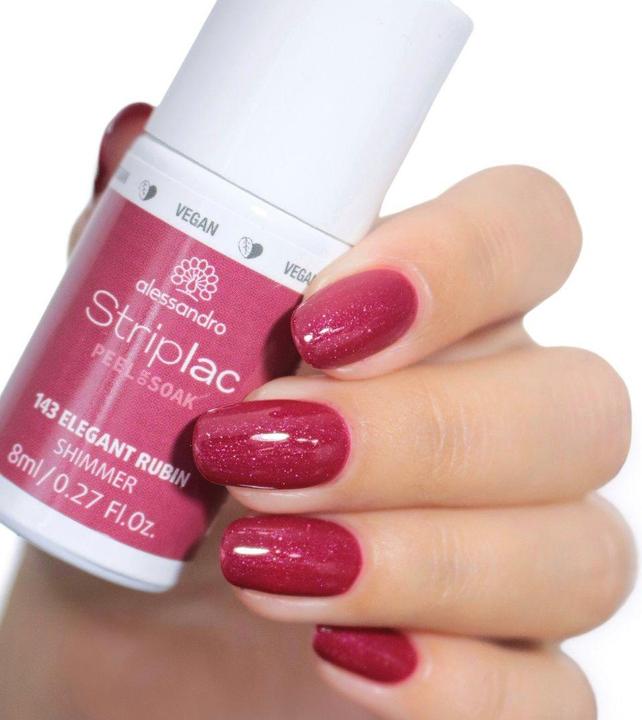 Image du produit Alessandro Striplac Peel or Soak (143 Rubis élégant, Vernis à ongles peel off)
