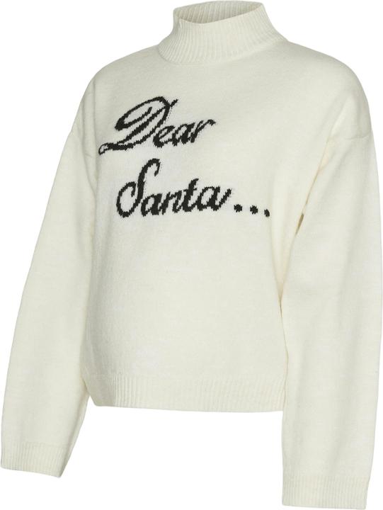 Produktbild Mamalicious Normal geschnitten Hoch geschlossen Gerippte Ärmelbündchen Raglan-Ärmel Tragetasche Strickpullover (L)