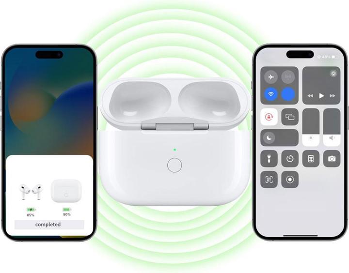 Produktbild Deltalabs Ladecase für AirPods Pro / AirPods Pro 2 Kopfhörer (Ladecase Hülle)