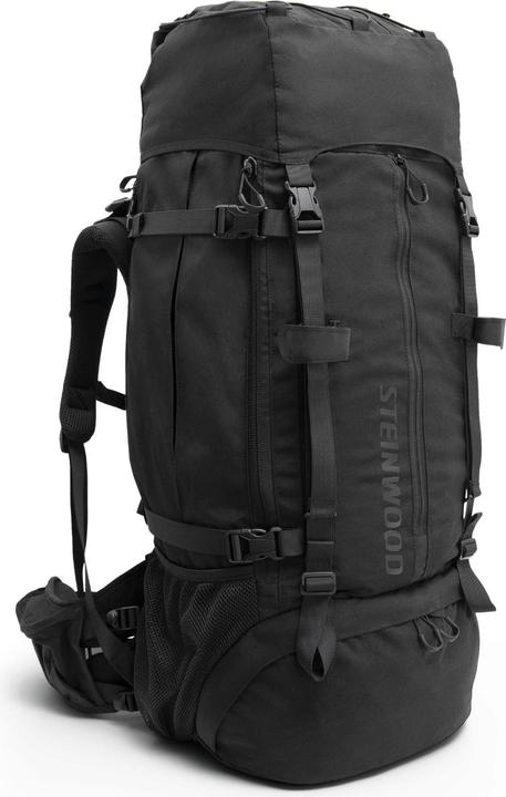 Image du produit Steinwood Trekkingrucksack 70L, Wanderrucksack, wasserabweisend mit Regenhülle (70 l)