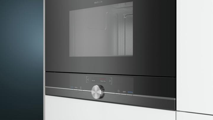 Produktbild Siemens BF834RGB1 iQ700 Einbau-Mikrowelle Schwarz Edelstahl