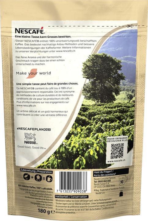 Produktbild Nescafé Gold Finesse löslicher Kaffee Beutel (191 g)