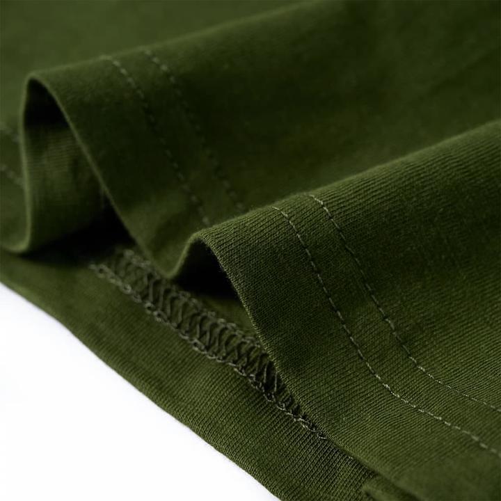 Immagine prodotto VidaXL Camicia da bambino a maniche lunghe color kaki scuro 92,Materiale: 100 (92)