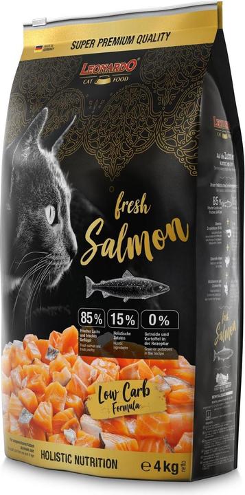 Actual product image Leonardo Cat Food Dry food Fresh Salmon, 4 kg (Adult, 1 pcs., 4000 g)