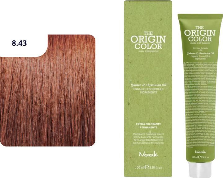 Actual product image Nook Origin Colour hair dye (8.43 Light blonde copper gold)