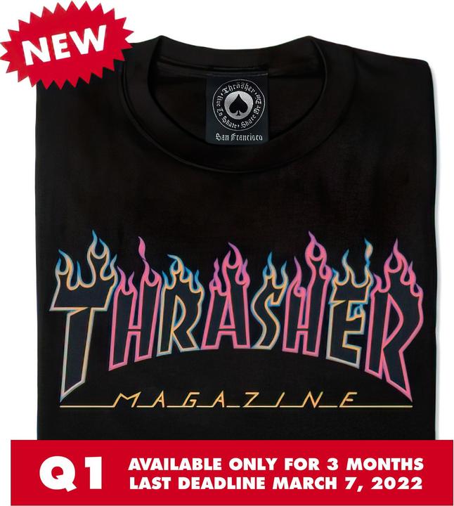 Image du produit Thrasher Double Flame Neon Logo T-shirt (S)