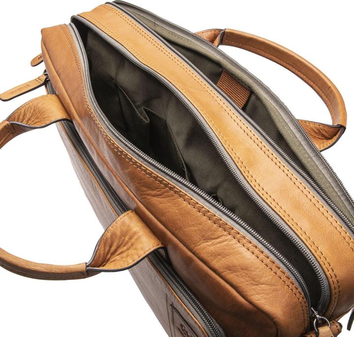 Actual product image Strellson Hyde Park briefcase leather 39 cm laptop compartment