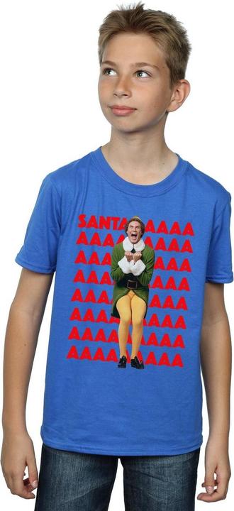 Immagine prodotto Elf Buddy Santa Scream Maglietta Ragazzi (140, 146)