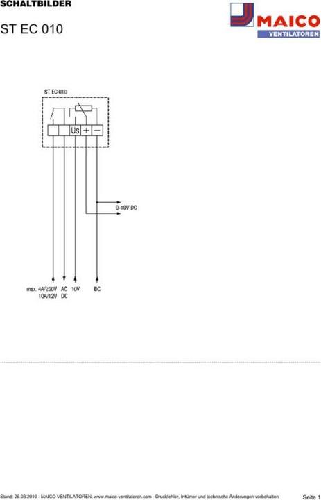 Actual product image Maico Elektroapparate-Fabrik GmbH Potentiometer rated voltage 10V ST EC 010