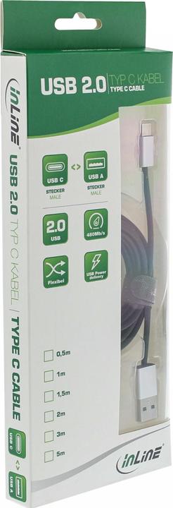 Actual product image InLine USB A - USB C (5 m, USB 2.0)
