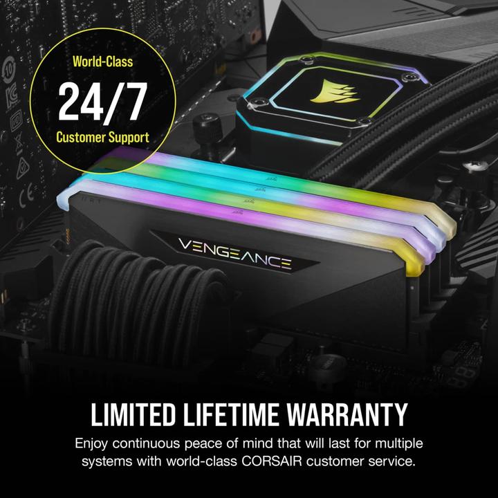 Actual product image Corsair Vengeance RGB RT (2 x 16GB, 3200 MHz, DDR4-RAM, DIMM)