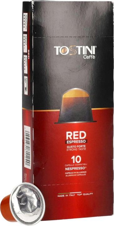 Produktbild Tostini Red Espresso Gusto Forte Nespresso Kapseln