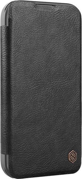 Produktbild Nillkin Etui Qin Prop Leder iPhone 16 Pro (czarny) (Apple iPhone 16 Pro)