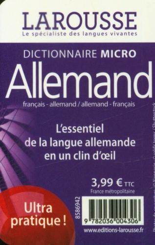 Immagine prodotto Dizionario micro allemand : français-allemand, allemand-français (Collettività, Francese)