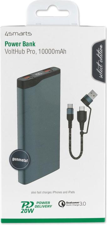 Immagine prodotto 4smarts VoltHub Pro (10000 mAh, 22.50 W, 37 Wh)