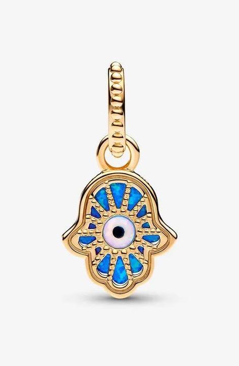 Produktbild Pandora Schillernde Blaue Hand der Fatima Charm (Metall gelbvergoldet)
