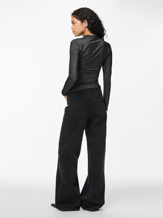 Produktbild Pieces Pcmonica Ls Glitter Ruching Top Noos (S)