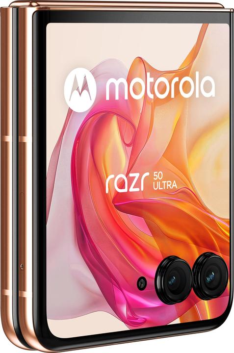 Immagine prodotto Motorola Razr 50 Ultra (512 GB, Peach Fuzz, 6.90", SIM + eSIM, 50 Mpx, 5G)