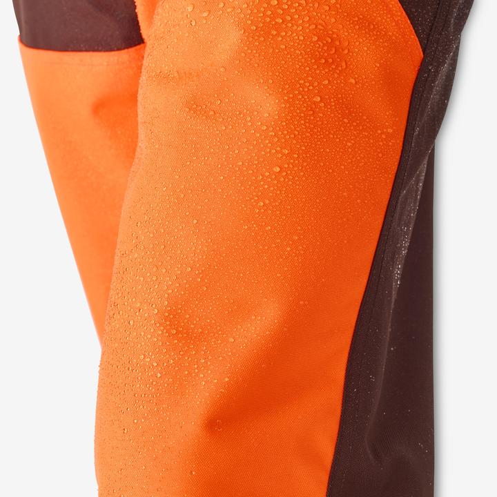 Image du produit Solognac Pantalon de pluie de chasse Renfort 500 orange/marron (L)