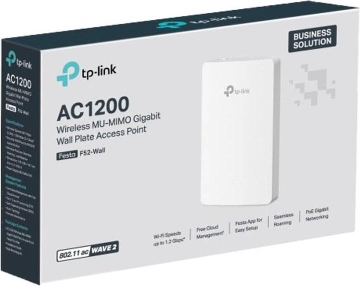 Produktbild TP-Link Festa F52-Wall AC1200 MU-MIMO GIG Wandmontage AP (867 Mbit/s)