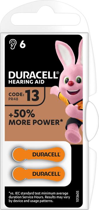 Image du produit Duracell Onglet électronique (6 pcs, A13, 290 mAh)