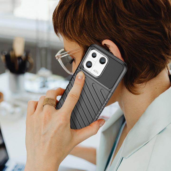 Produktbild Hurtel Thunder Case Hülle für Xiaomi 13 Silikon Armor Case schwarz (Xiaomi 13)