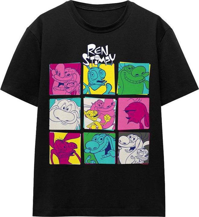 Actual product image Ren & Stimpy Unisex Adult Warhol 2 T-Shirt (M)