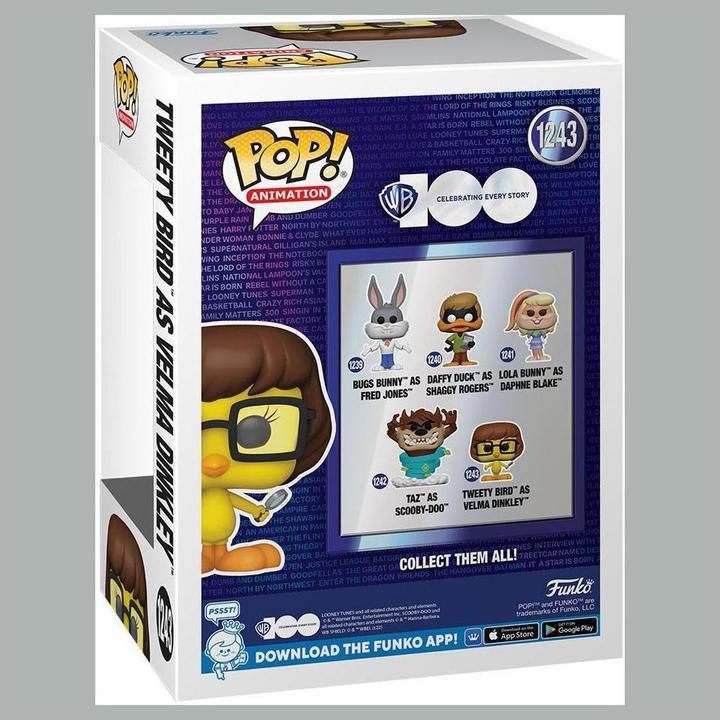 Actual product image Funko POP Looney Tunes Tweety Bird as Velma Dinkley