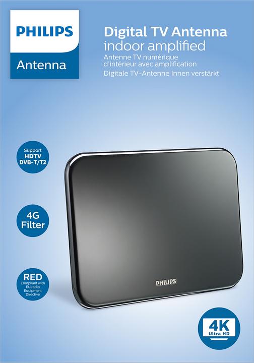 Image du produit Philips Antenne TV numérique SDV6224/12 (Antenne plate, 42 dB, UKW / MW / LW)